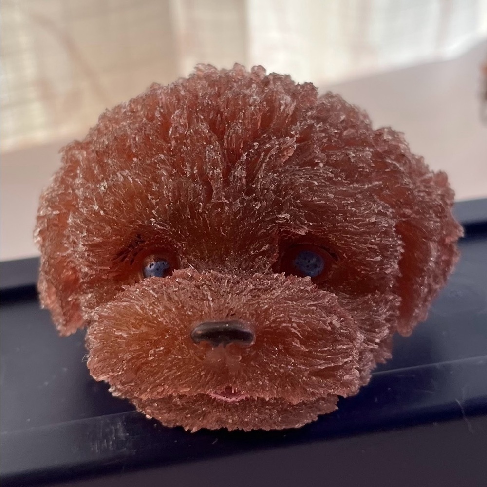 “Handcrafted Realistic Puppy Sculpture”
